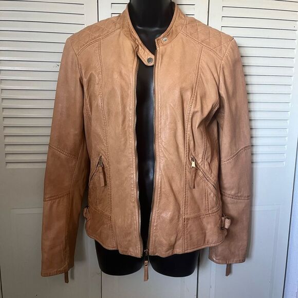 Danier Jackets & Blazers - Danier Light Brown Leather Women's Jacket size SP